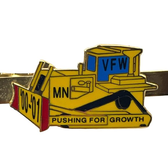 Pushing For Growth Grader 00/01 VFW Grader Tie Clip - Picture 3 of 4